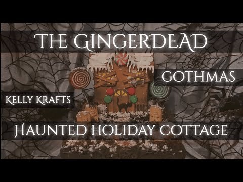 GingerDEAD Haunted Gingerbread House DIY | Dark Christmas Decor + Spooky Holiday Craft Ideas