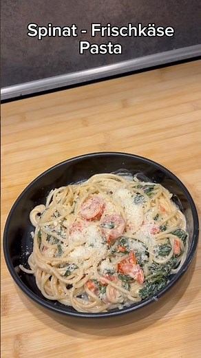 Spinat - Frischkäse Pasta 🍝🫕