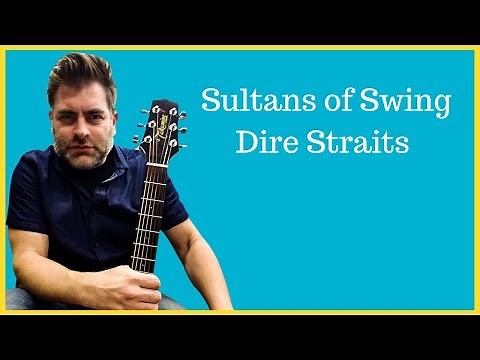 How to play "Sultans of Swing" by Dire Straits on acoustic guitar (Made Easy)
