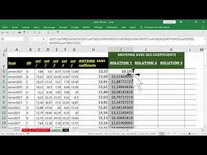 calculer la moyenne EXCEL 4 méthodes