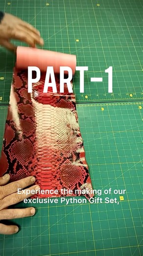 Part-1 Premium Python Gift Set for true style lovers. #ExoticLeather #LeatherAV #gift #custom #usa