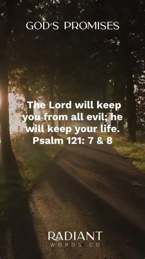 Psalm 121:7–8 — The Lord Will Keep You | God’s Protection & Peace 8 #motivation #faithhabits #love