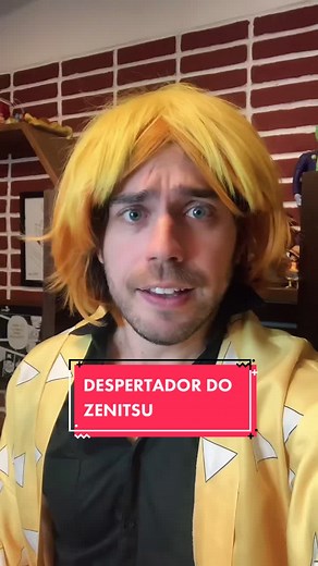 Em comemoração à estreia do Demon Slayer Mugen Train na Funimation... tá aí o despertador do Zenitsu #demonslayer #despertador #dublador #zenitsu