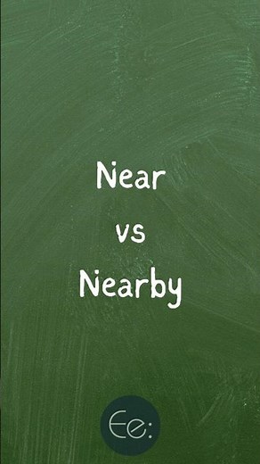 Near vs Nearby 📍 What’s the Difference? English Explained #words #difference #phrases #tips #meaning