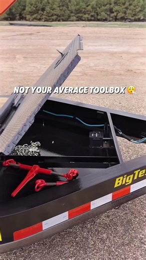 Go Big or Go Home 🔧💪 Our Mega-Sized Front Tongue Toolbox means serious storage. | Big Tex Trailers