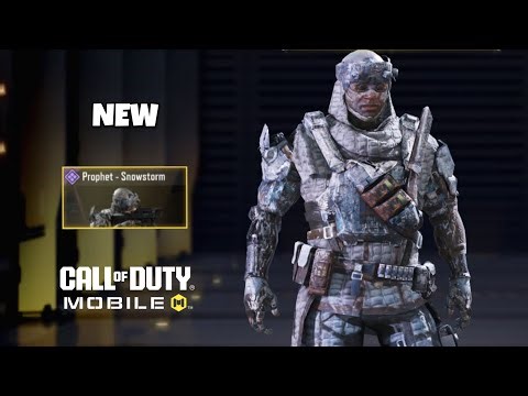 *NEW* Prophet - Snowstorm Skin Gameplay in COD Mobile! - Tier 30 BP Reward | Milton37LiveCODM