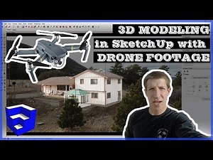 3D MODELING WITH A DRONE! Using Drone Footage with Photo Match in SketchUp