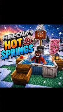 Minecraft Hot spings ♨️ #microsoft #minecraft #mojang