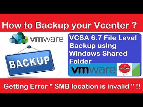 How to Backup Vcenter