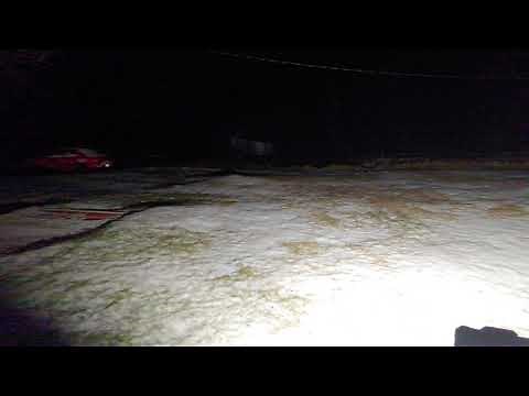 Husky 12,000 lumen LED Work light test.