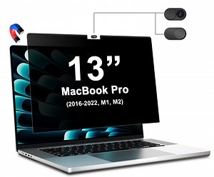 Magnetic Privacy Screen for Macbook Pro 13 Inch (2016-2022, M1, M2) / Macbook Air 13 in , Removable Anti Blue Light Glare Filter for Mac 13In Laptop