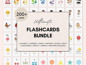 FLASHCARDS Printable, Flashcards for Kids, Printable Flashcards, Alphabet Flashcards, Number Flashcards, Animal Flashcards, Preschool Cards - Etsy