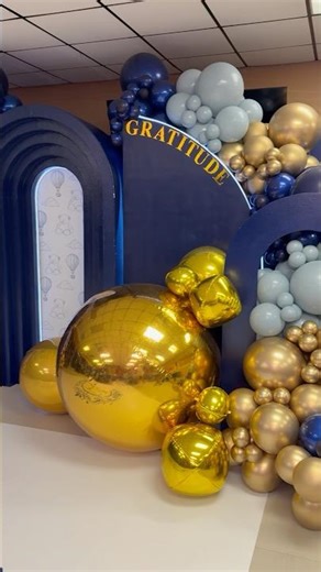 Navy Blue Baby Shower Setup