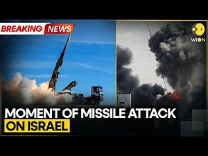 Iran’s Missile Strike on Israel: Dramatic Impact Moment Caught on Video | WION BREAKING