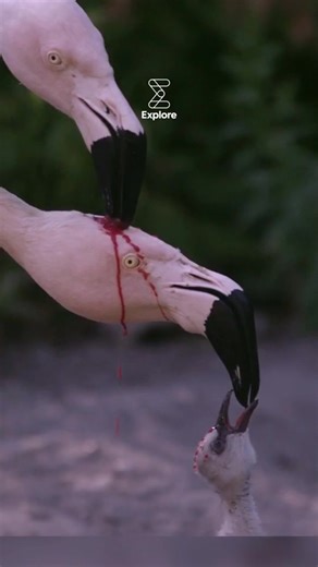 Wait for it... Voici comment les flamants roses nourrissent leurs nouveaux-nés ? #science #nature #whoa #foryou