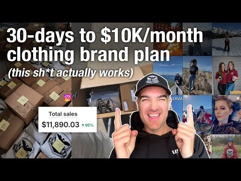 Your 30 day plan to blow-up your clothing brand in 2026: Marketing strategy, ads + the algorithm 101