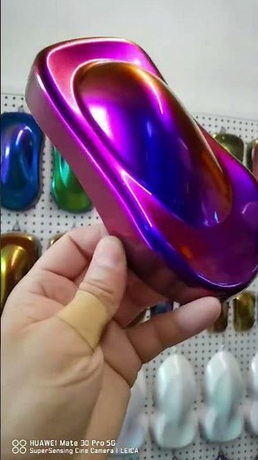 Perfect Color Match: Purple-to-Red Optical Chameleon Paint
