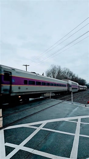 Mbta 3C 1057/Cab car #1704 At Crossroad in Haverhill Mass Going Towards Haverhill Station 11/30/25