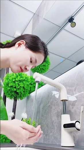 These pullout faucets are really nice #faucet #multifunctionalfaucethead #splashproof faucet