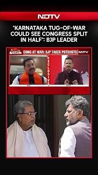 "Karnataka Tug-Of-War Could See Congress Split In Half": BJP Leader