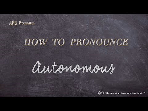 How to Pronounce Autonomous (Real Life Examples!)