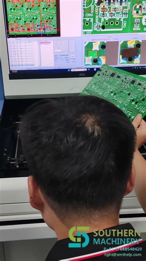 SMT AOI Machine Working Test | Automated PCB Inspection #smt#aoi