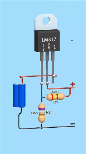 Spark Lab on Instagram: "The LM317 Adjustable Voltage Regulator IC Working Explained with 3D Animation... Like❣️ comments📋 Share📤 . #3danimation #3danimations #voltageregulator #lm317 #diyelectronics #electronics #electrical #electrician #electricians #electricalwork #electricalworks #electricalstudent #electricalstudents #electricalengineering #electricalengineer #electricaltips #electricalwiring"