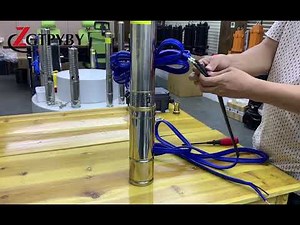 DC Solar pump wiring diagram before putting into borehole/well