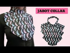 HOW TO CUT AND SEW JABOT COLLAR | DIY JABOT COLLAR TUTORIAL