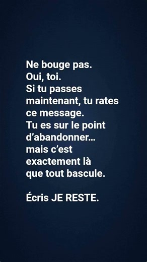 NE BOUGE PAS #foi #dieu #percée #amen #christianmotivation