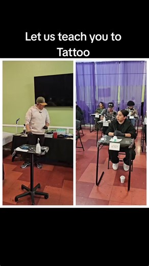 click the Instagram icon on our tiktok bio to follow us on Instagram to join our tattoo classes