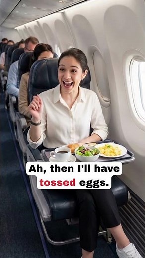 ✈️ Plane passenger very confused 🛑 #englishtips #learnenglish #shorts