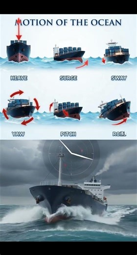 🌊 MOTION OF THE OCEAN: 6 TYPES OF SHIP MOVEMENT 🌊
