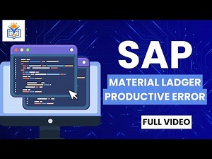 Fix Material Ledger Productive Error in SAP | Step-by-Step Troubleshooting Guide