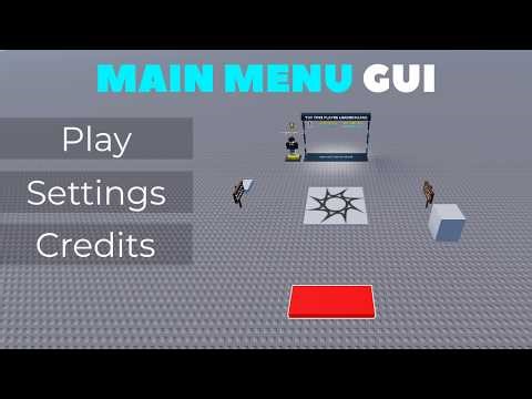How to Make a Main Menu Gui in Roblox Studio