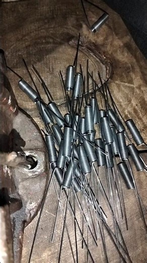 Handmade Spring by Bending Wire with Hands #automobile #workshopskills #springmaking #craftsmanship