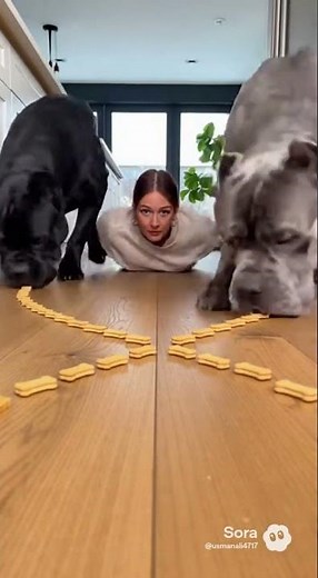 Cane Corsos Speed Maze Challenge | Unbelievable Teamwork Twist in the Kitchen