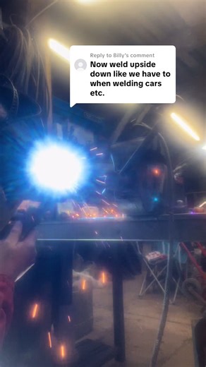 Replying to @Billy welding upset down is hard but I have done a video to show you about it #welding #theupsidedown #migwelding #tiktokshopmademebuyit
