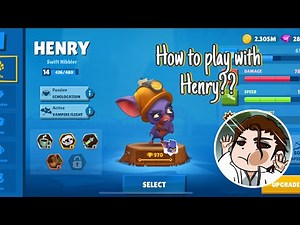 Zooba HenryGameplay + Best Tips to DOMINATE Every Match 💪|How to play with Henry series Part:4