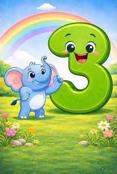 Number 3 for Kids 🔢 | Learn Counting Three | Toddler Learning #shorts