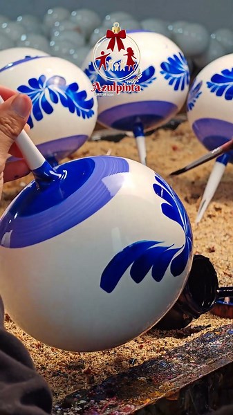 #tradiciones #turismo #artesaniasmexicanas conoce el proceso de Talavera abanico azul 🤗💙