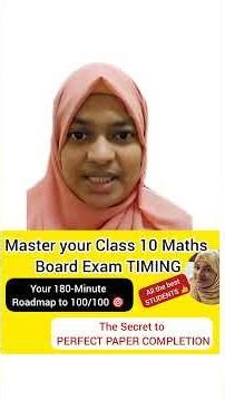 10th maths time management video to complete the paper before 30 minutes all the best