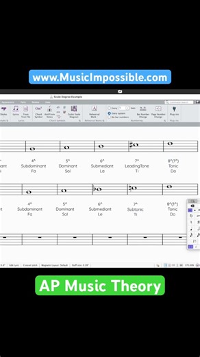 Natural Minor Scale - Naming the 7th Scale Degree #musictheory #tutorial #sibelius #musicnotation