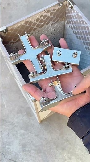 Ke kẹp gạch men kính làm khung chậu
