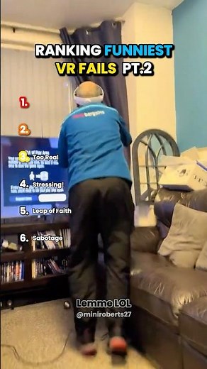 Top 6 Funniest VR Fails 😂 Part 2