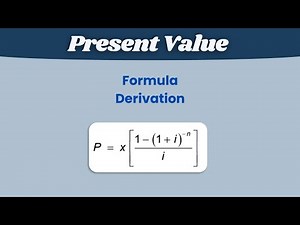 Present Value Formula Derivation