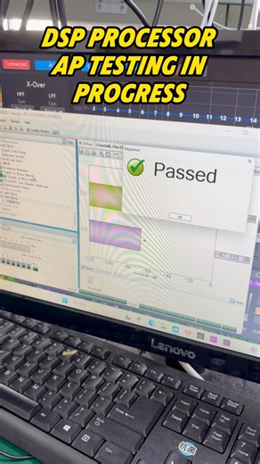 DSP processor undergoing full AP performance testing #DSPProcessor#CarAudioDSP#AudioAPTesting