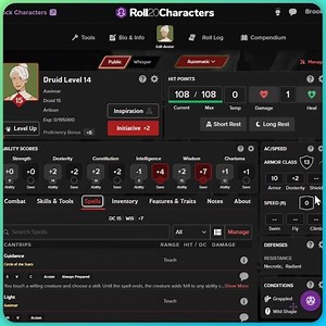 Homebrewers, create your own spells with our D&D 2024 Character Sheet! Customize your spell by adding upcasting effects and an Attack or Heal. You choose the Attack's damage type, dice, and bonuses. Then, just click to roll! What's the best homebrew spell you've created? 👀 | Roll20