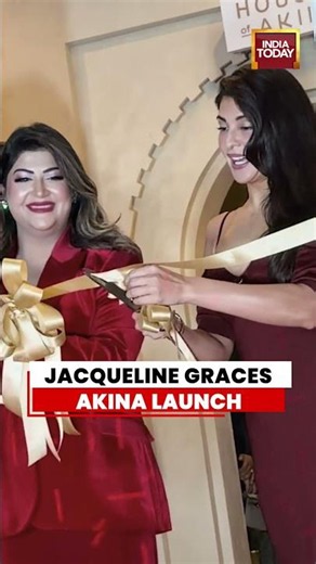Jacqueline Fernandez Steals Spotlight At House Of Akina Relaunch #jacquelinefernandez #bollywood