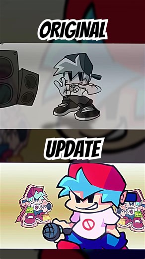 FNF SKY SUS CUTSCENE ORIGINAL VS UPDATE #fnf #fnfmod #animation #sky